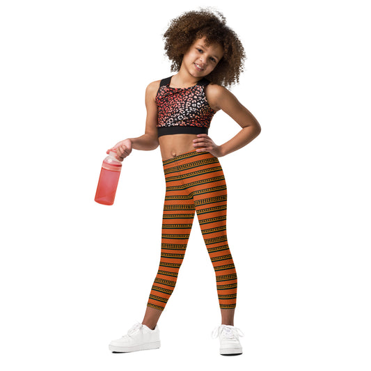 Timbuktu Tangerine Tapestry Girl’s Leggings