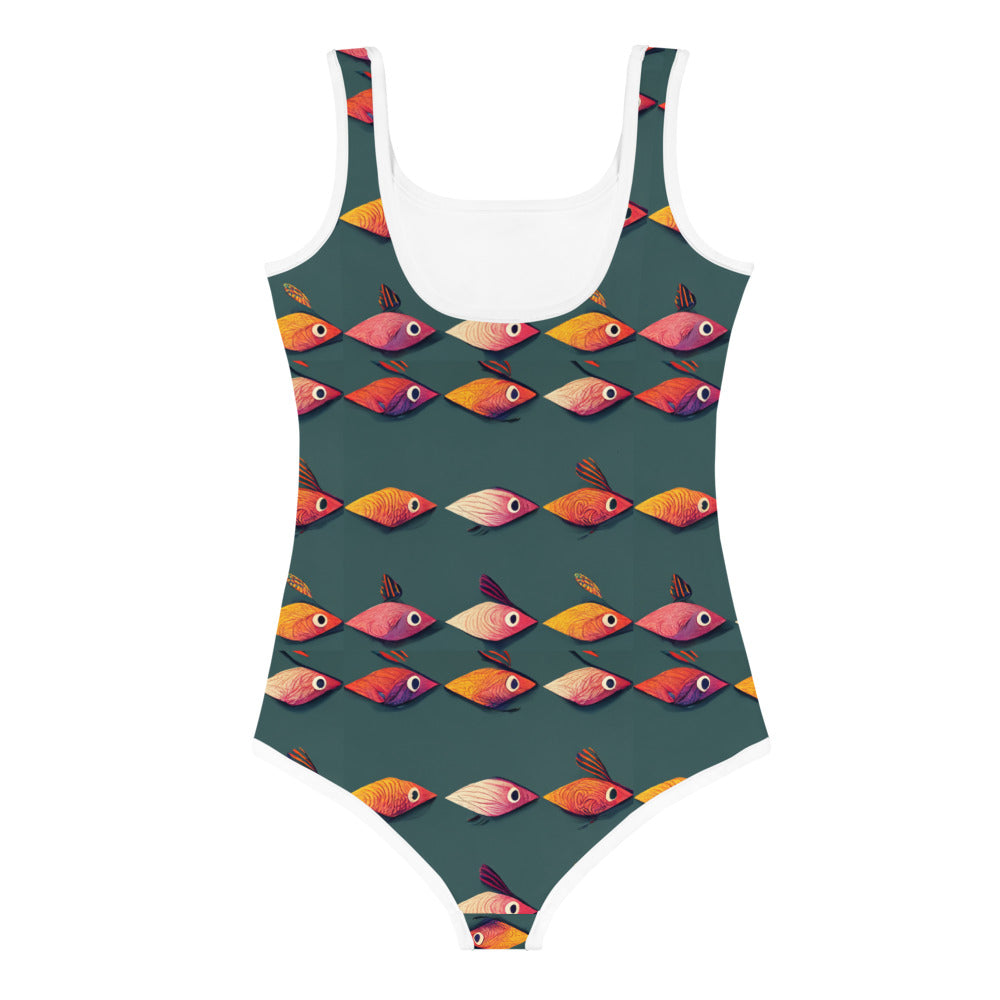 Brilliant Fish Brigade Kids Swimsuit