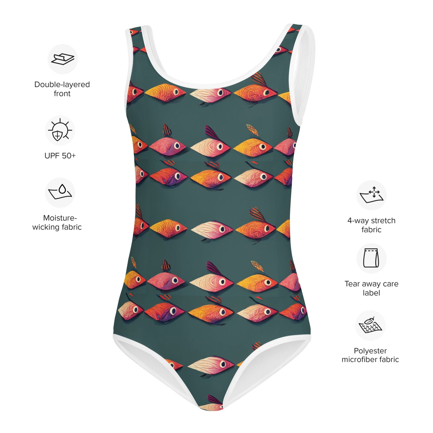 Brilliant Fish Brigade Kids Swimsuit