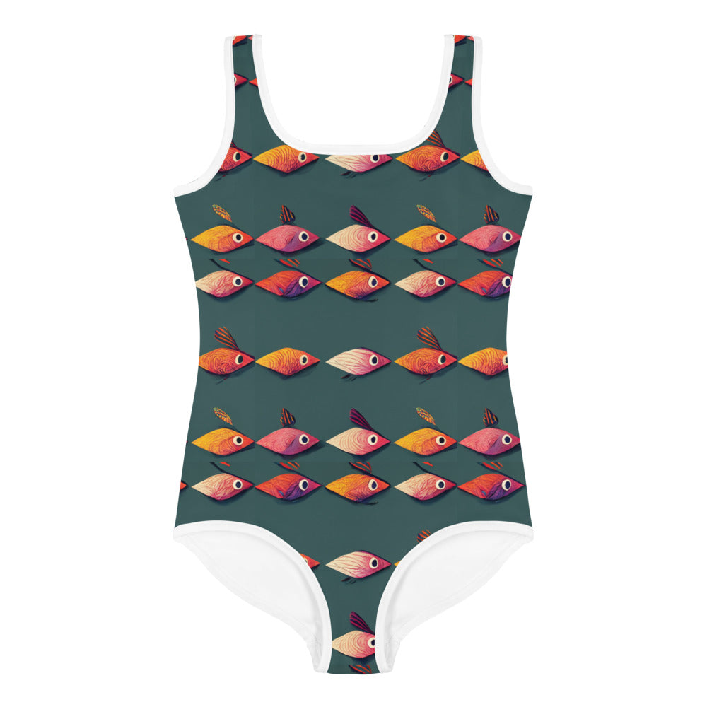 Brilliant Fish Brigade Kids Swimsuit