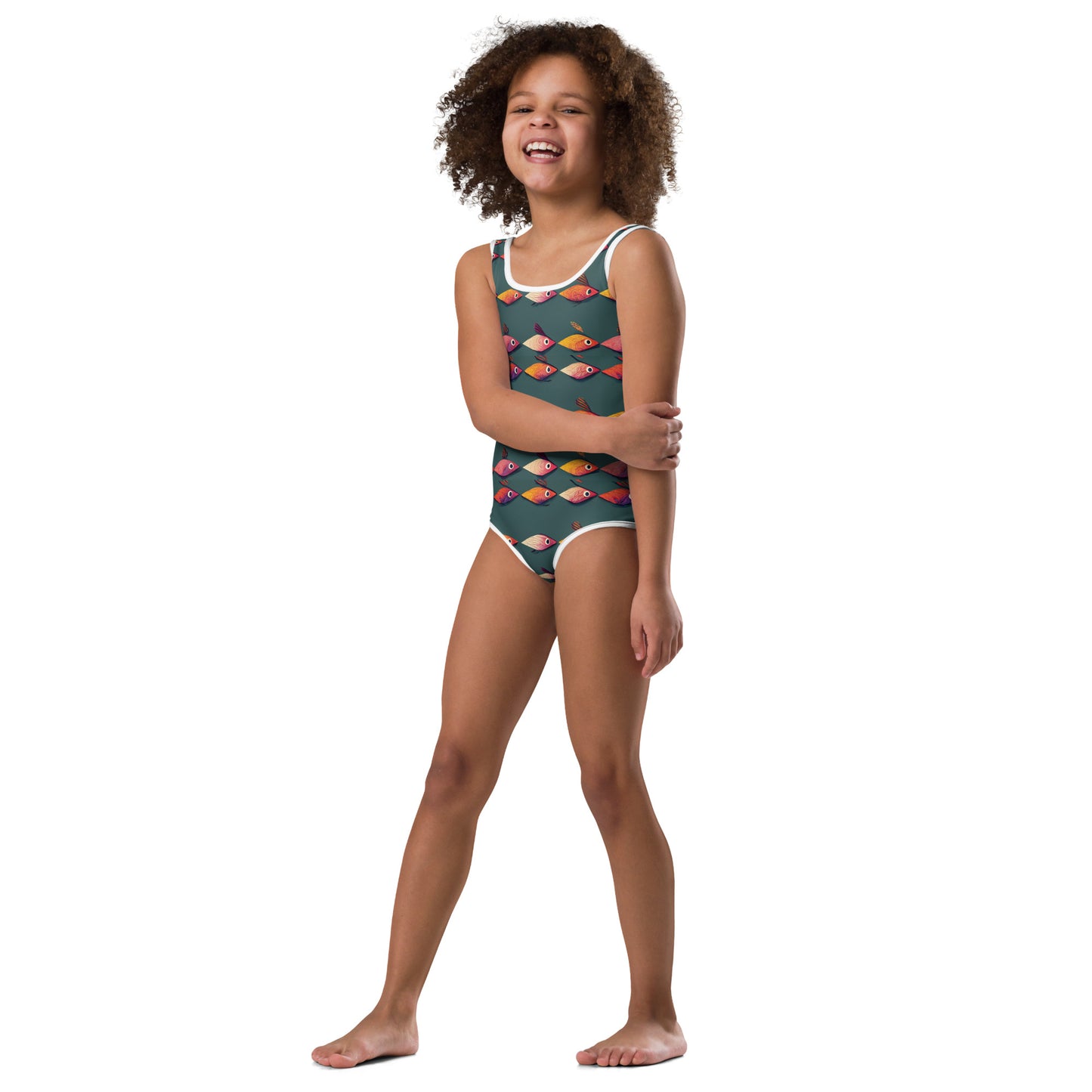 Brilliant Fish Brigade Kids Swimsuit