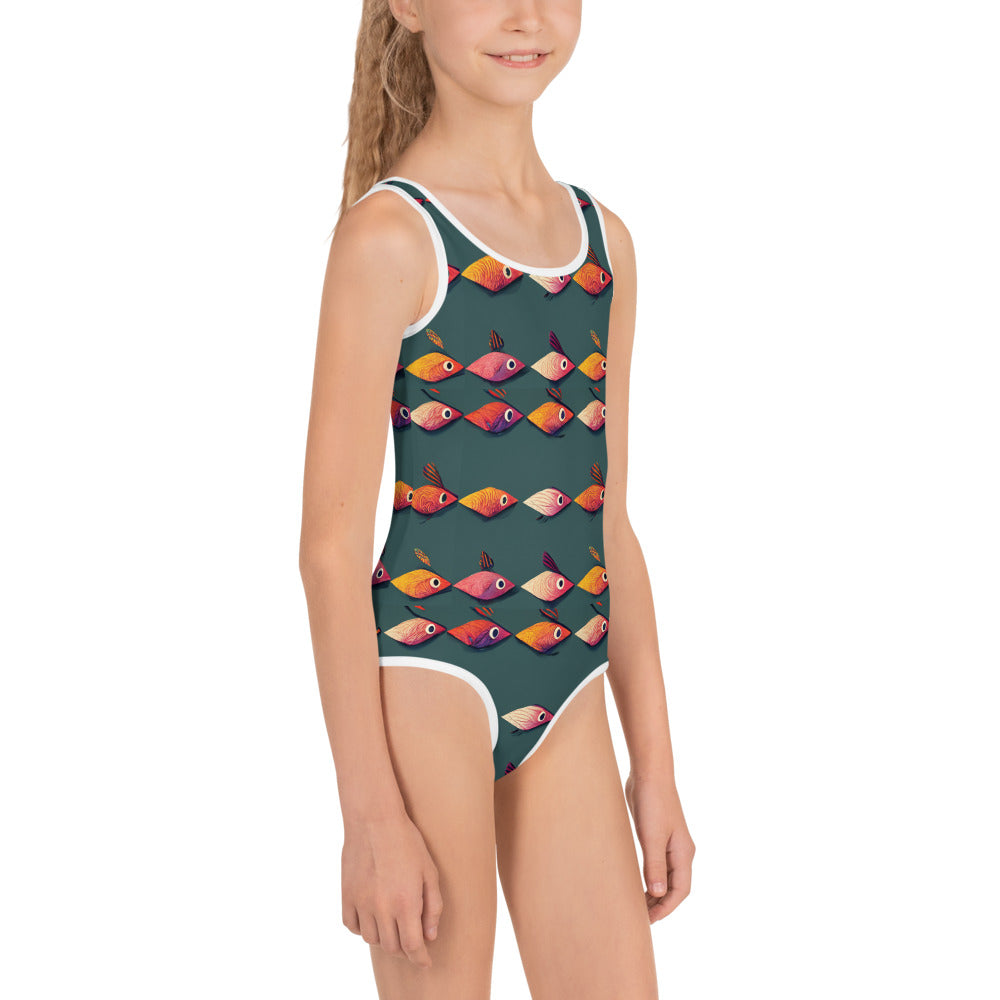 Brilliant Fish Brigade Kids Swimsuit