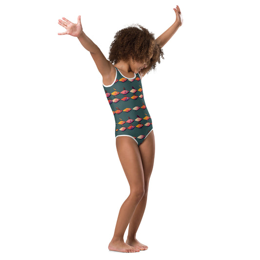 Brilliant Fish Brigade Kids Swimsuit