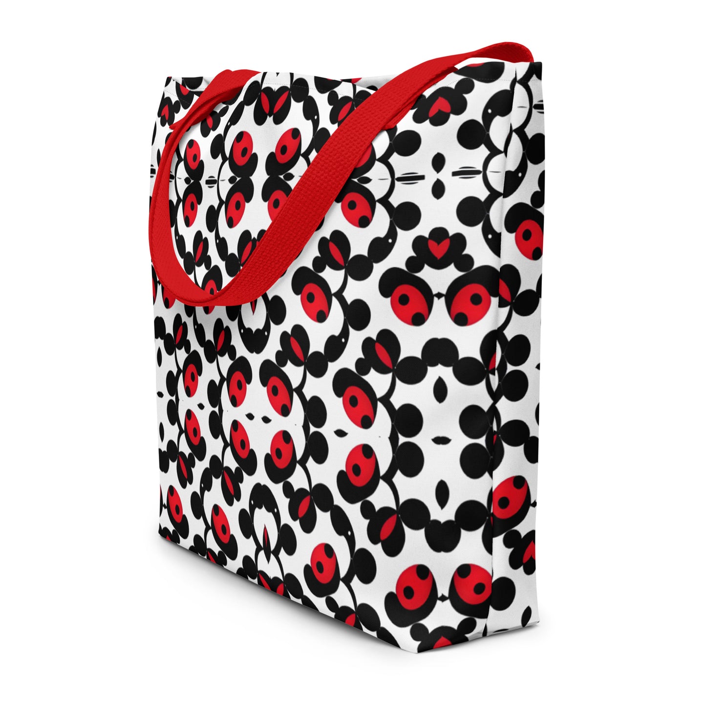 Ladybug Noir Large Tote Bag