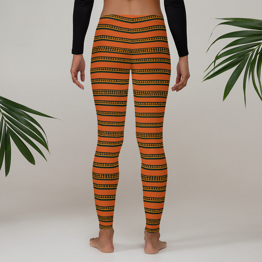 Timbuktu Tangerine Tapestry Leggings