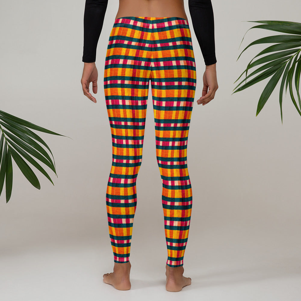 Tropical Fiesta Plaid Leggings