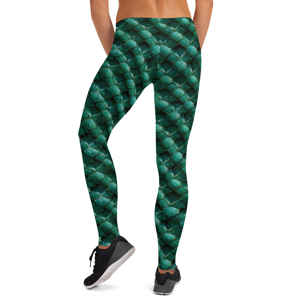 Emeralda the Great Forest Dragon Leggings