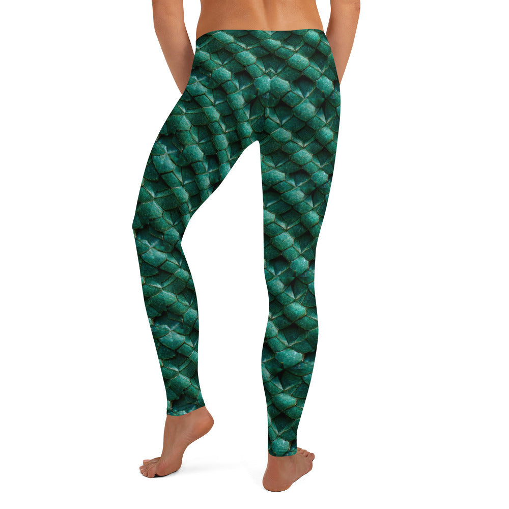 Emeralda the Great Forest Dragon Leggings