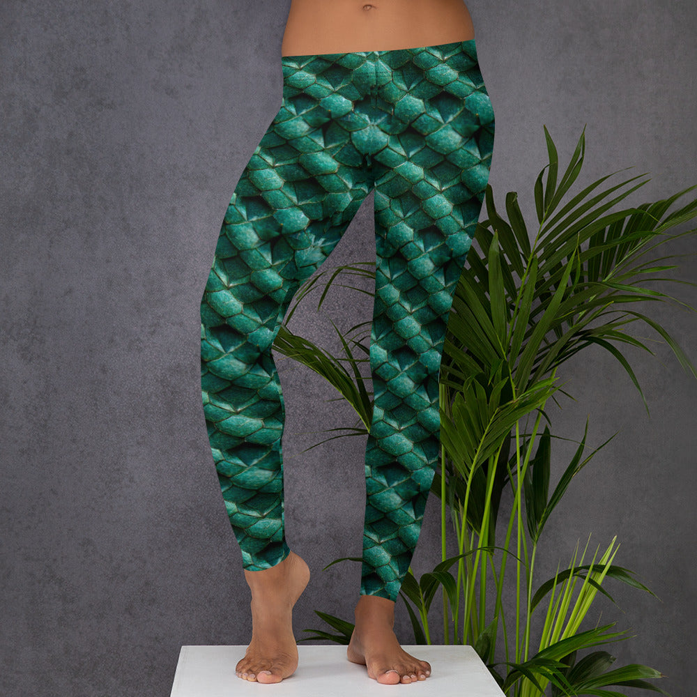 Emeralda the Great Forest Dragon Leggings