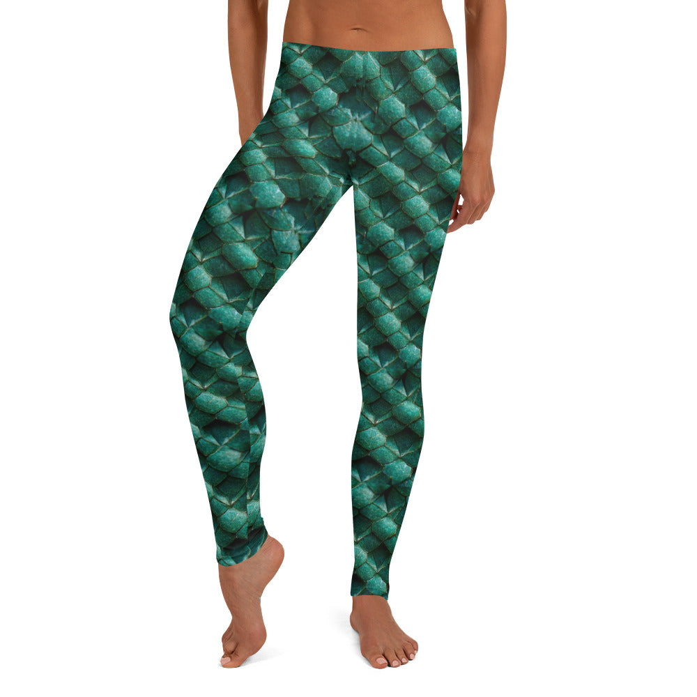 Emeralda the Great Forest Dragon Leggings