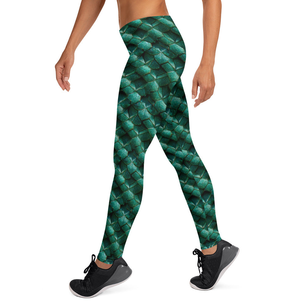 Emeralda the Great Forest Dragon Leggings