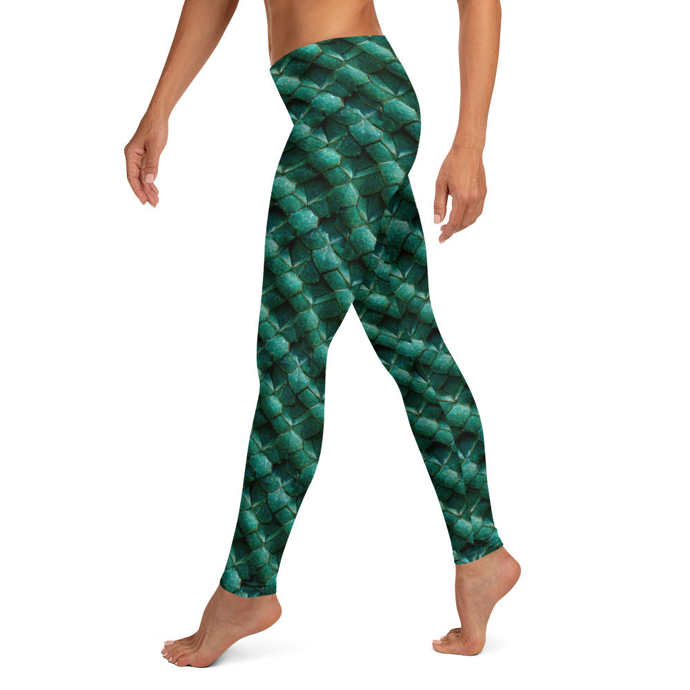 Emeralda the Great Forest Dragon Leggings