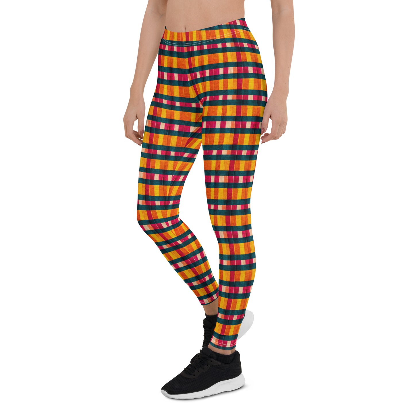 Tropical Fiesta Plaid Leggings