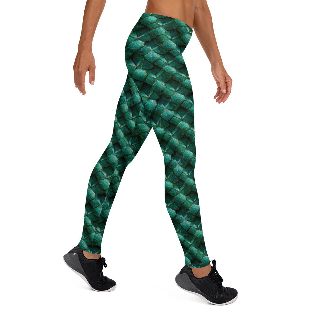 Emeralda the Great Forest Dragon Leggings