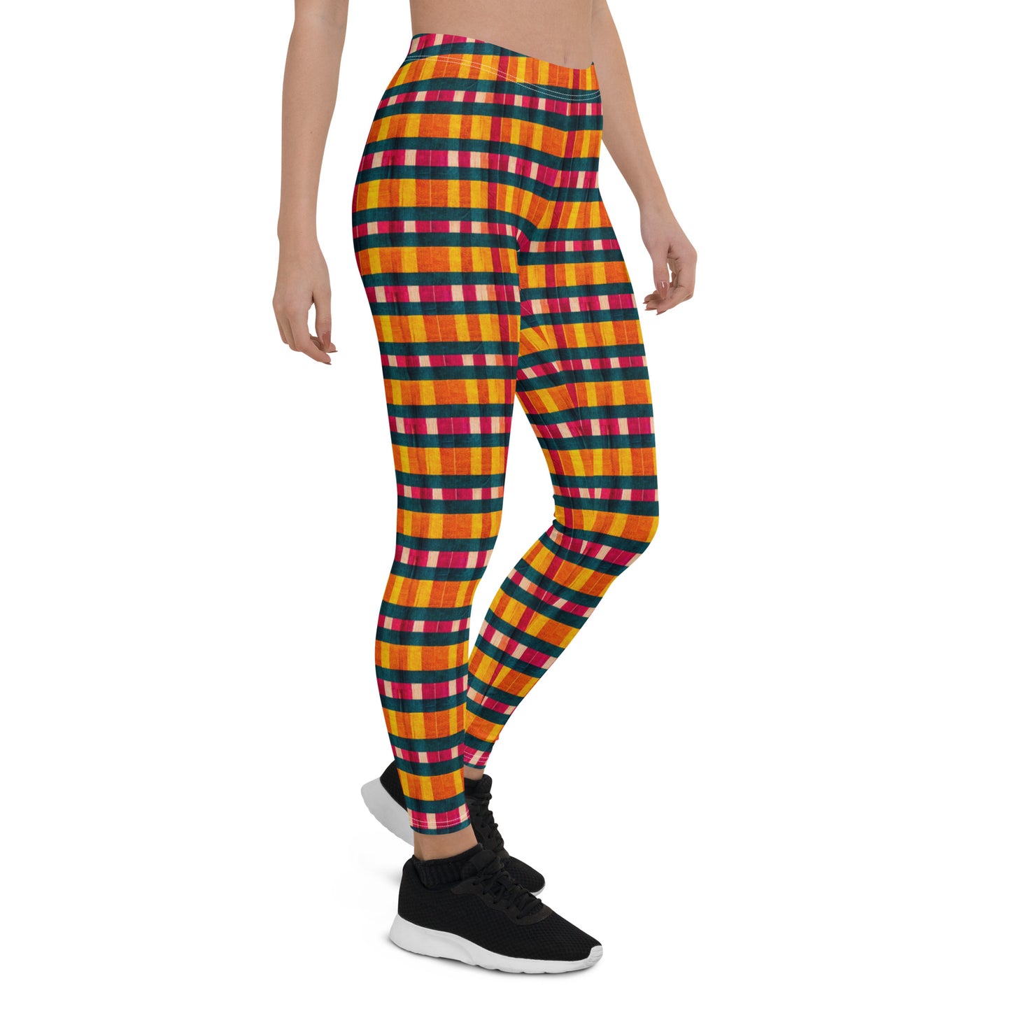 Tropical Fiesta Plaid Leggings