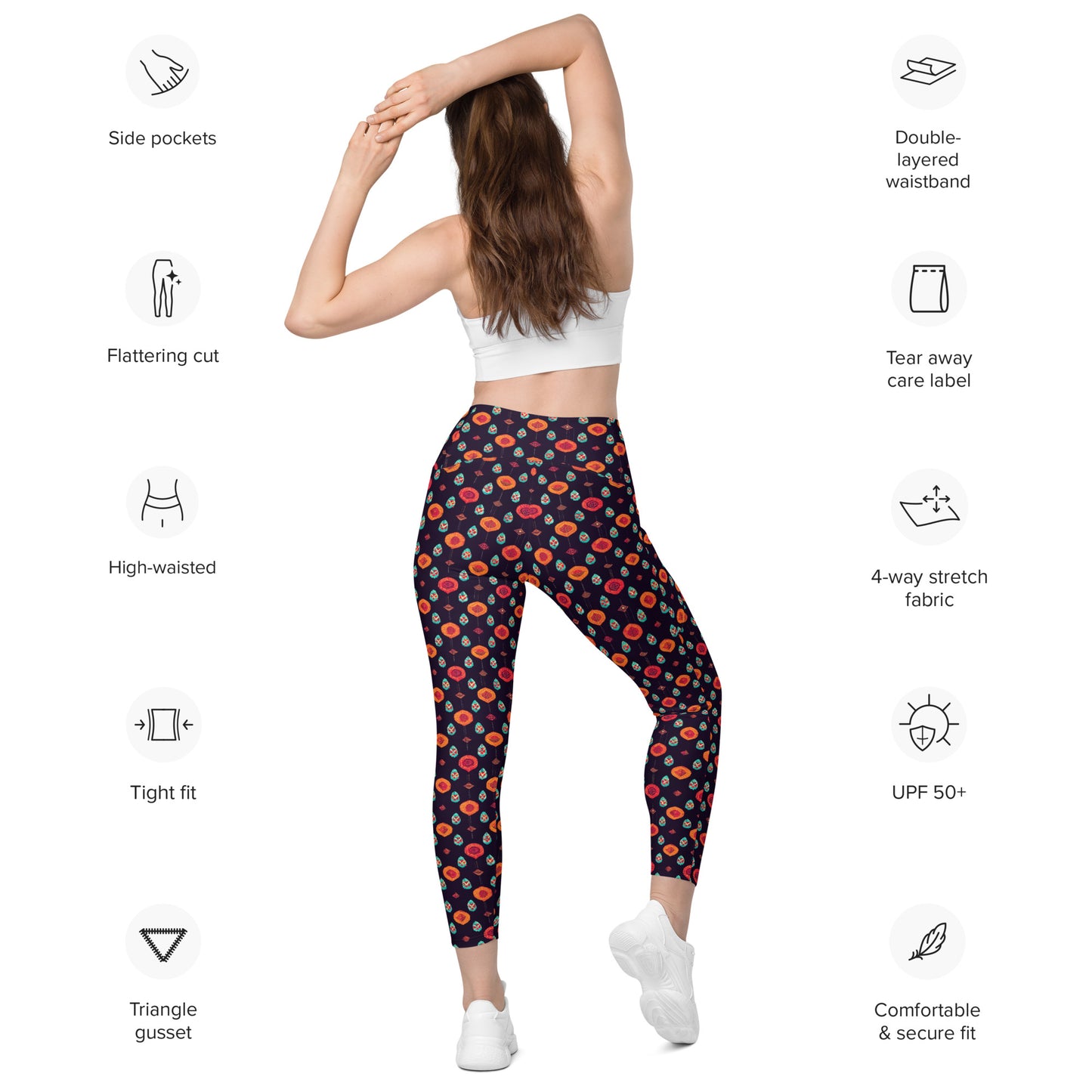 Free Spirited Flora Leggings with pockets