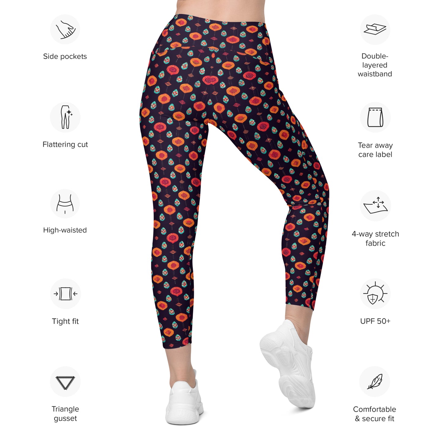 Free Spirited Flora Leggings with pockets