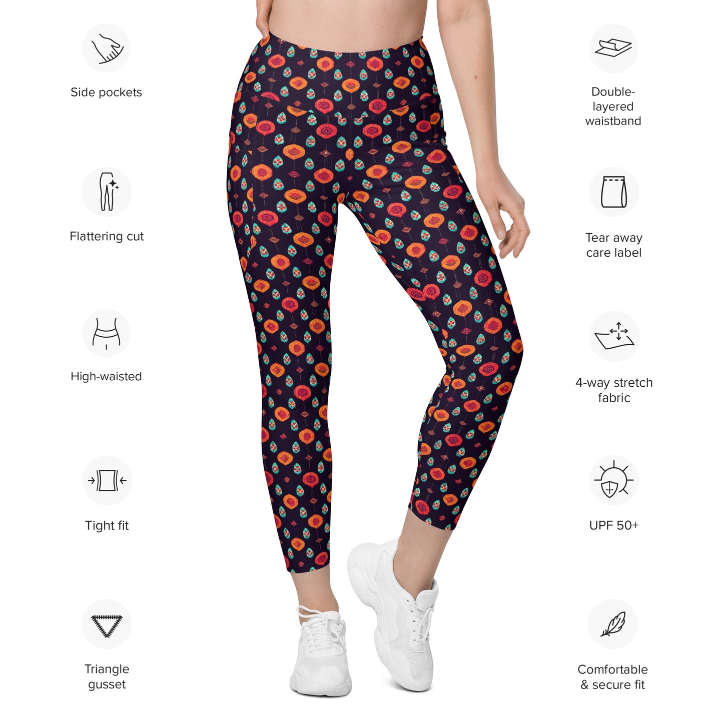 Free Spirited Flora Leggings with pockets