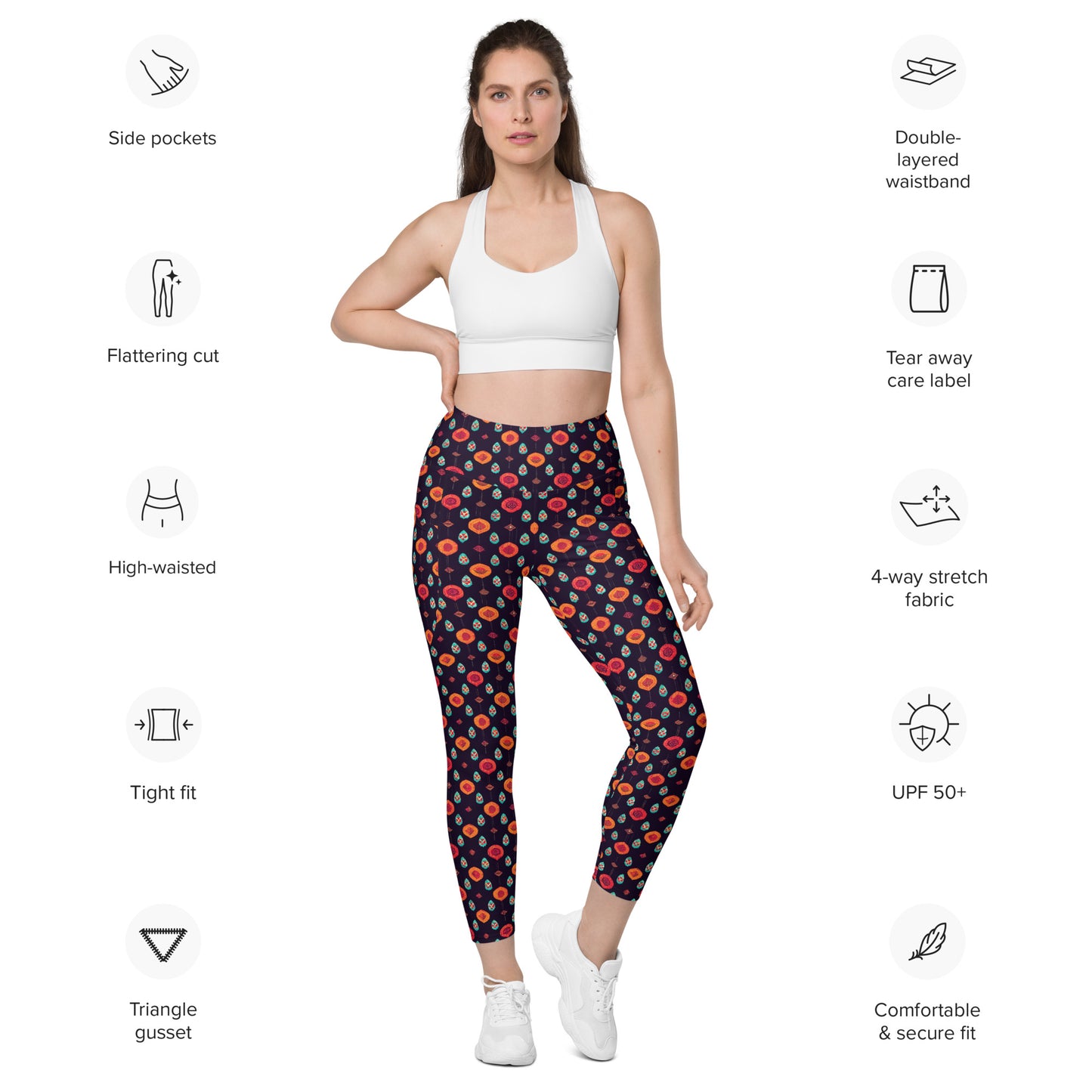 Free Spirited Flora Leggings with pockets