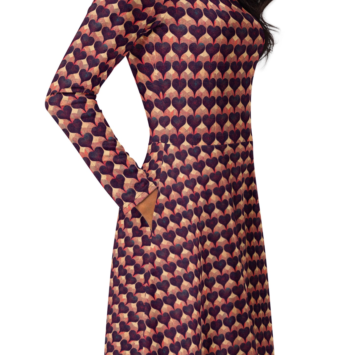 Loves Tapestry long sleeve midi dress