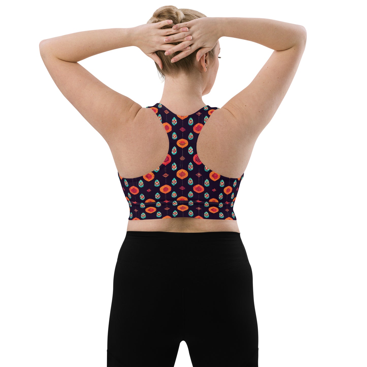 Free Spirited Flora Longline sports bra