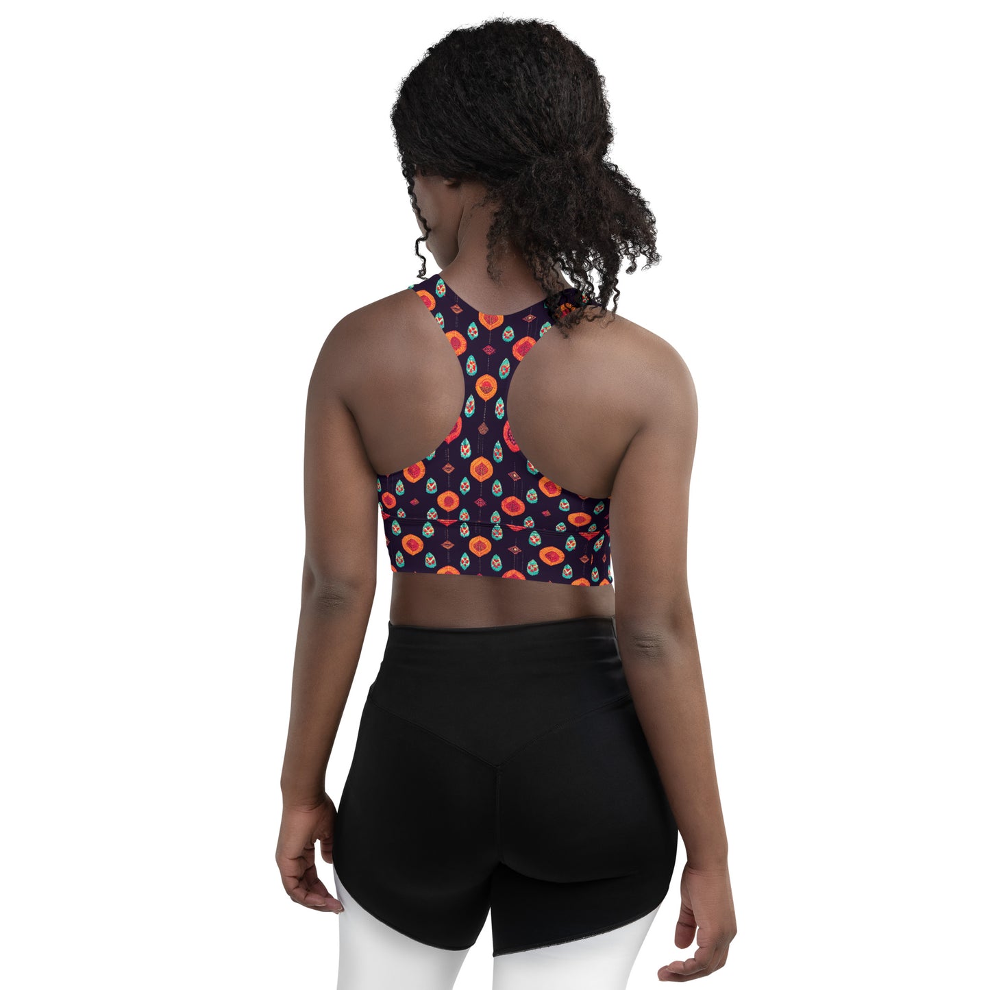 Free Spirited Flora Longline sports bra