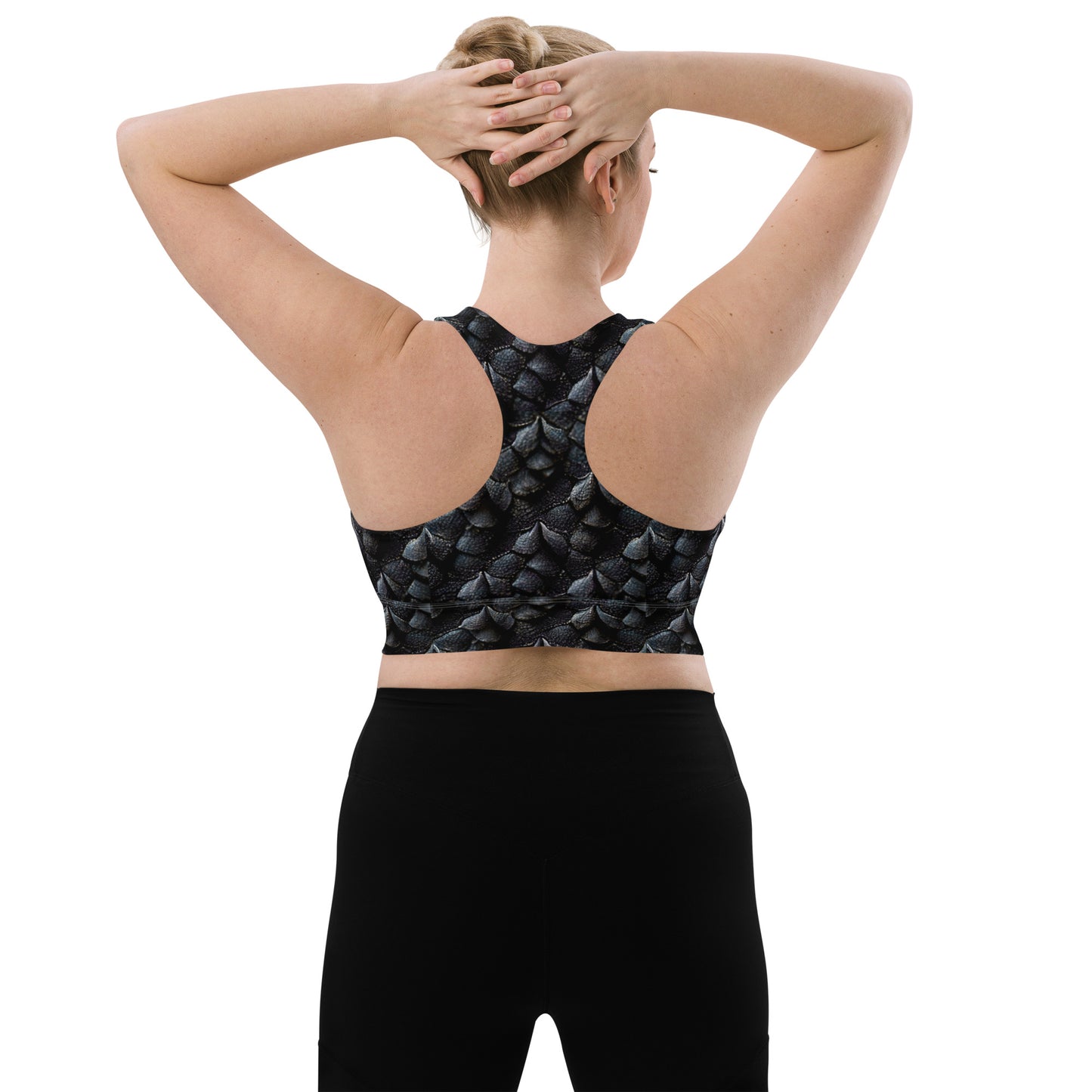 Onyxxor, the Cliff Sentinel Dragon Longline sports bra