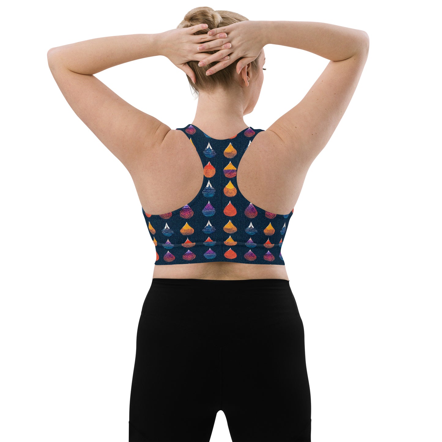 Prismatic Precipitation Longline sports bra