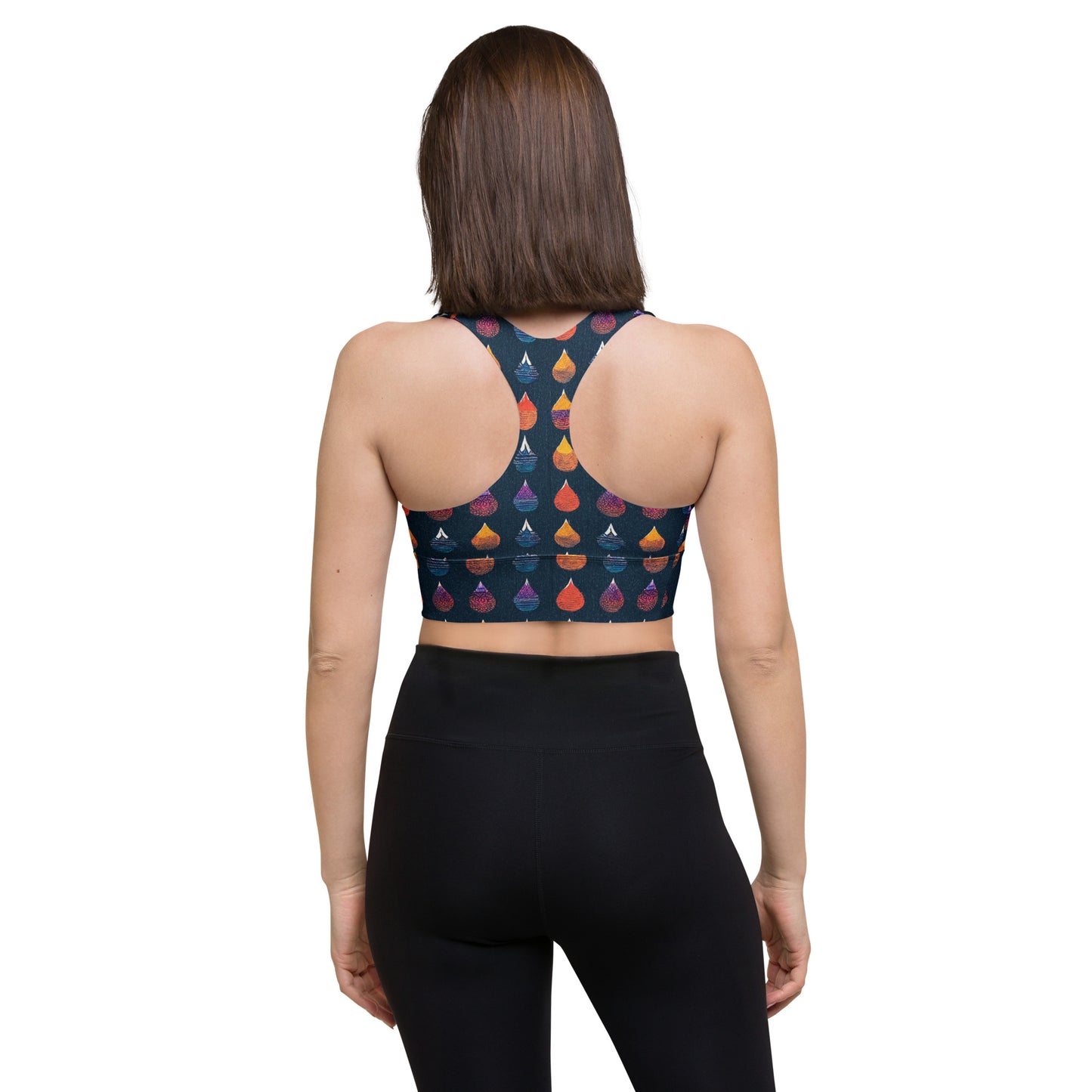 Prismatic Precipitation Longline sports bra