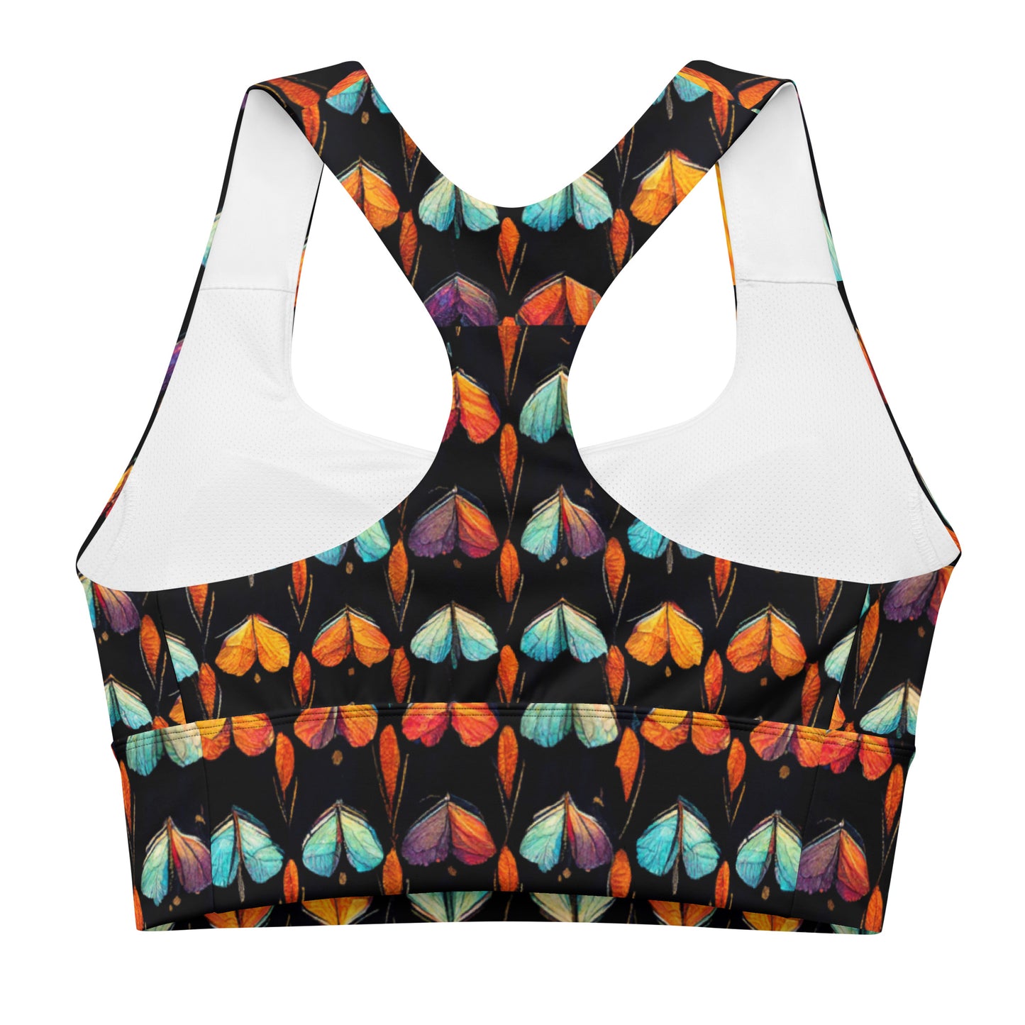 Quilted Wings Longline sports bra