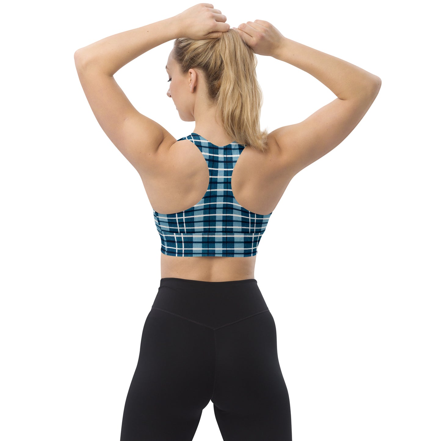 Scotsman’s Skyward Plaid Longline sports bra