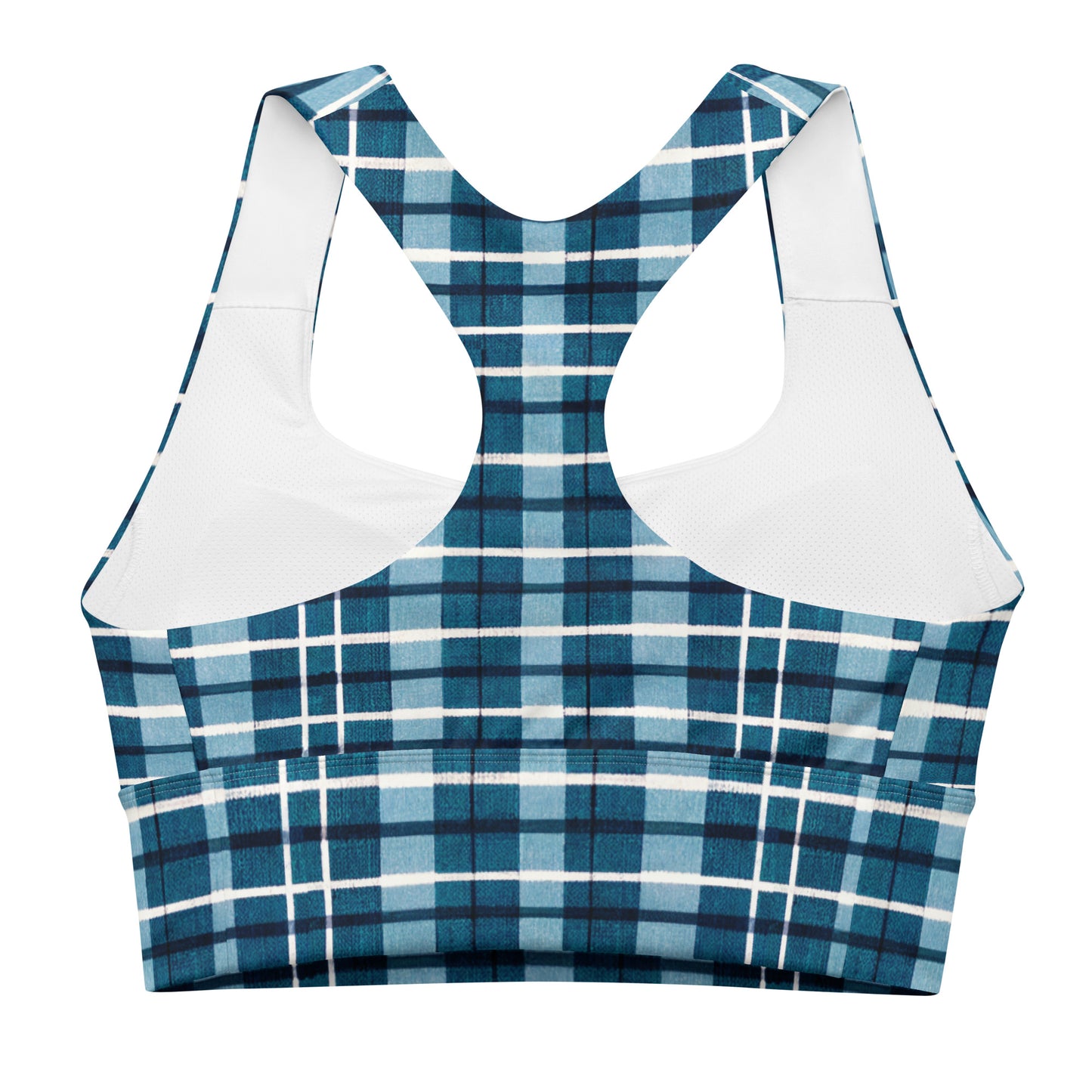 Scotsman’s Skyward Plaid Longline sports bra