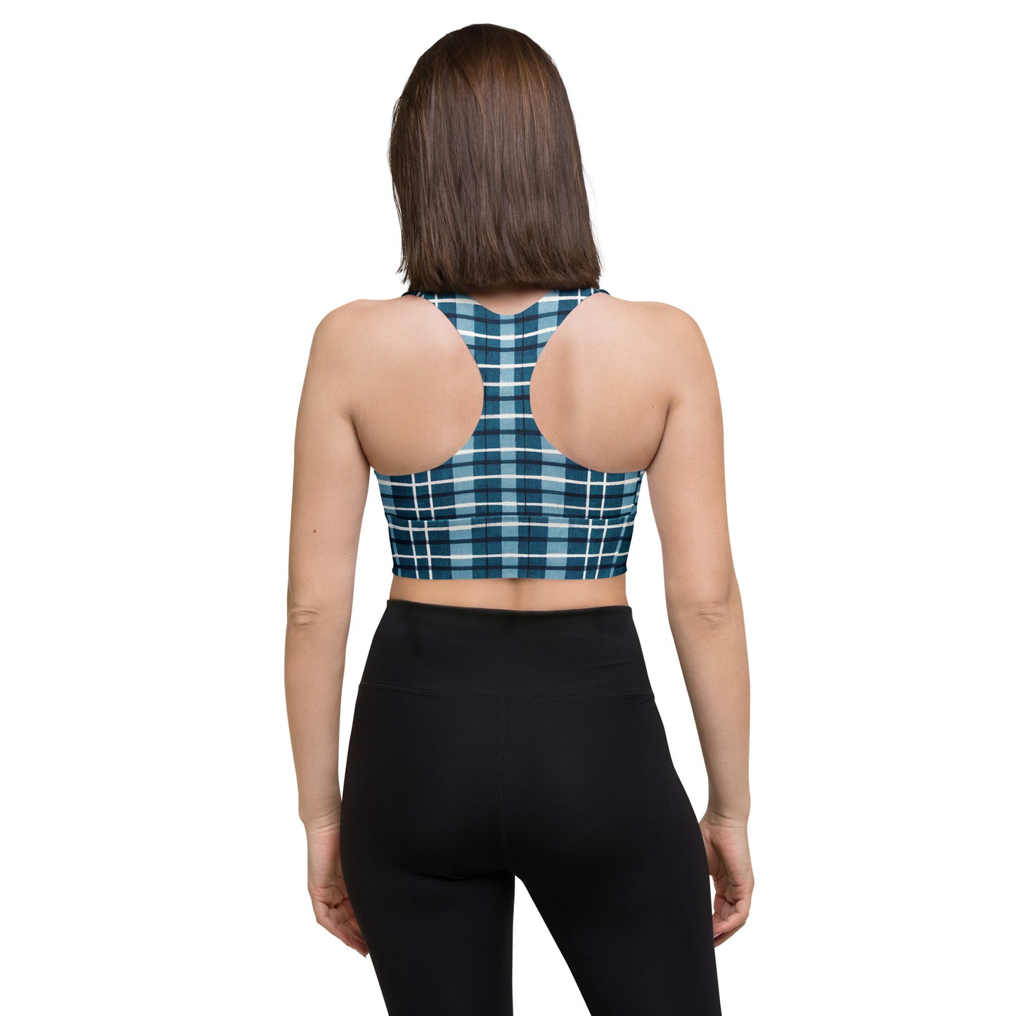 Scotsman’s Skyward Plaid Longline sports bra