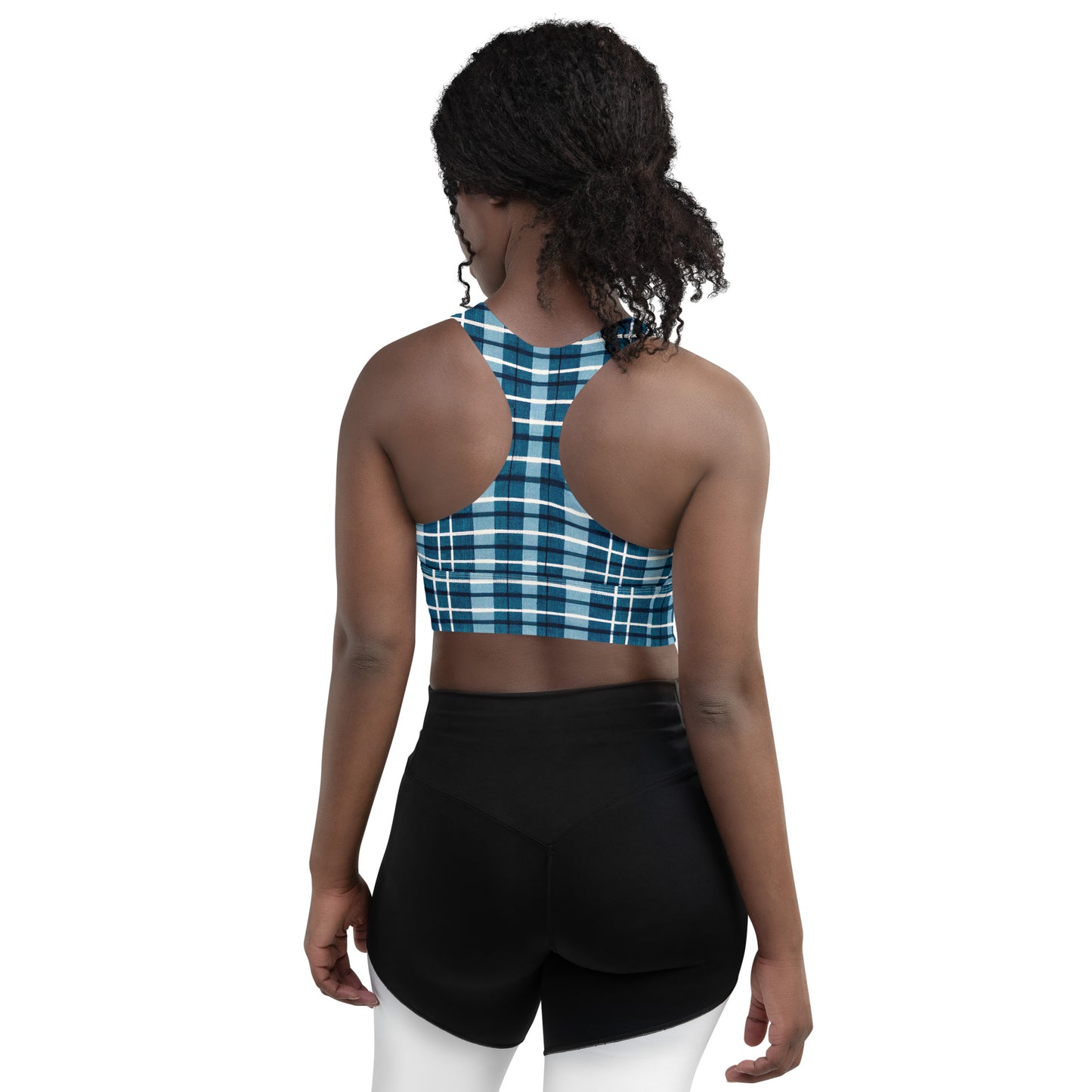 Scotsman’s Skyward Plaid Longline sports bra