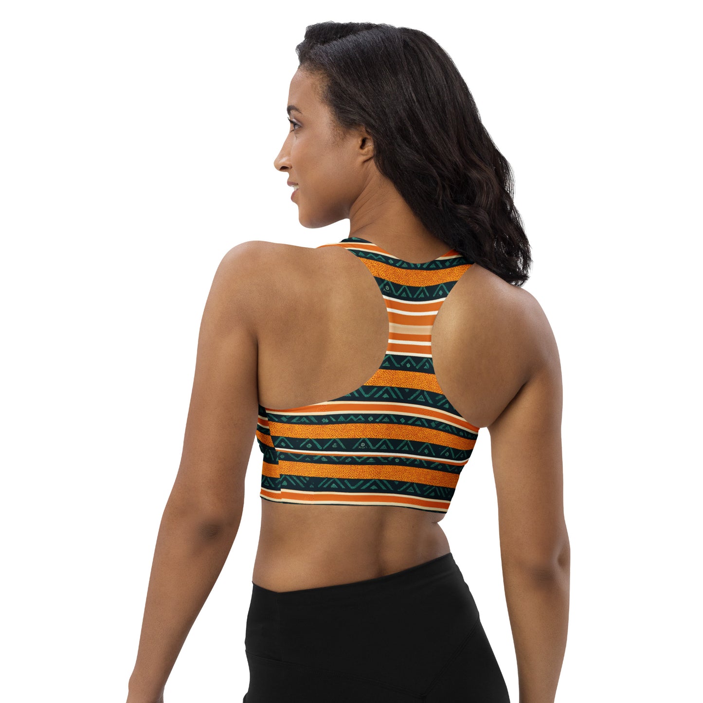 Serengeti Symphony Longline sports bra