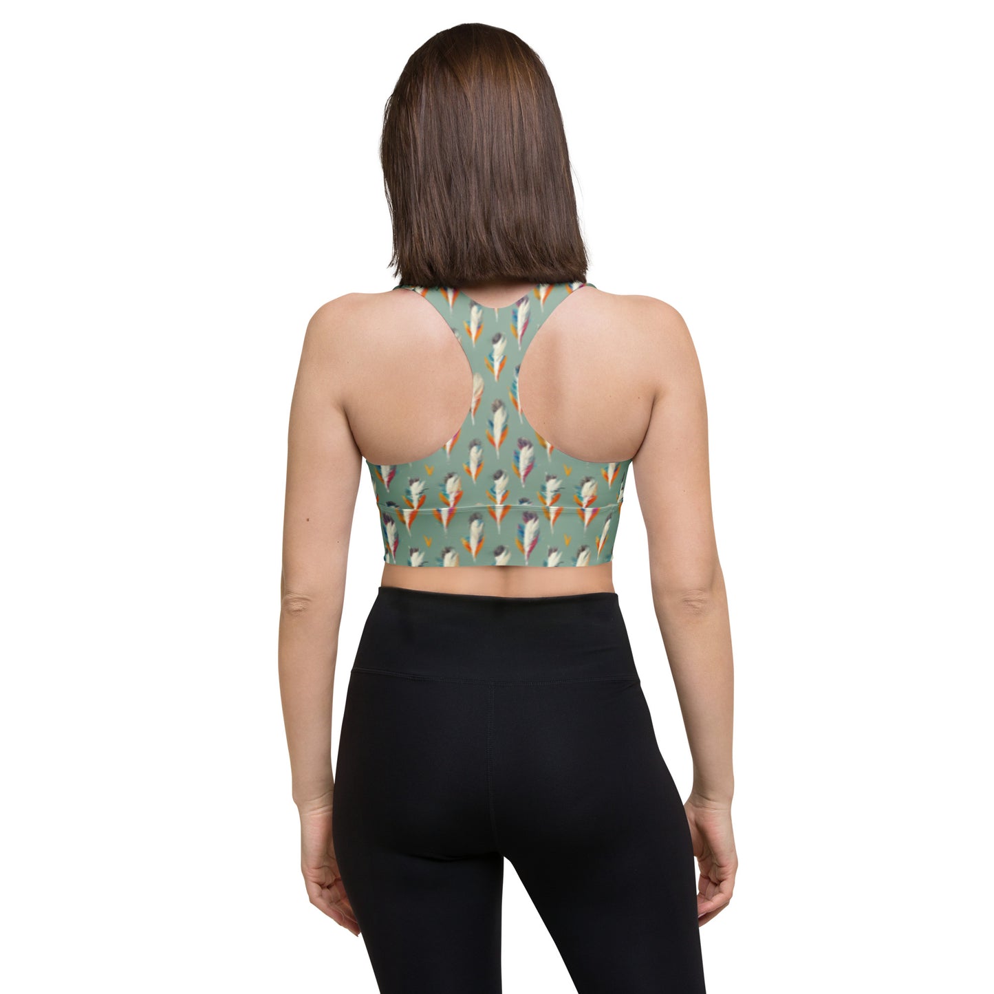 Tropical Birdsong Longline sports bra