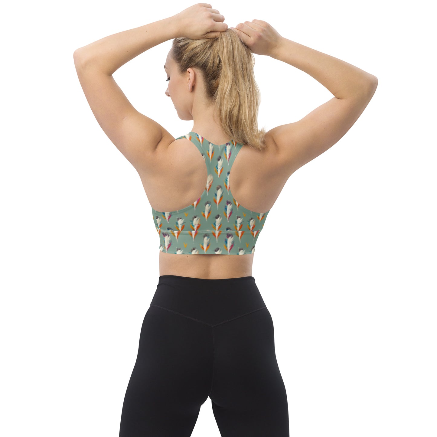 Tropical Birdsong Longline sports bra