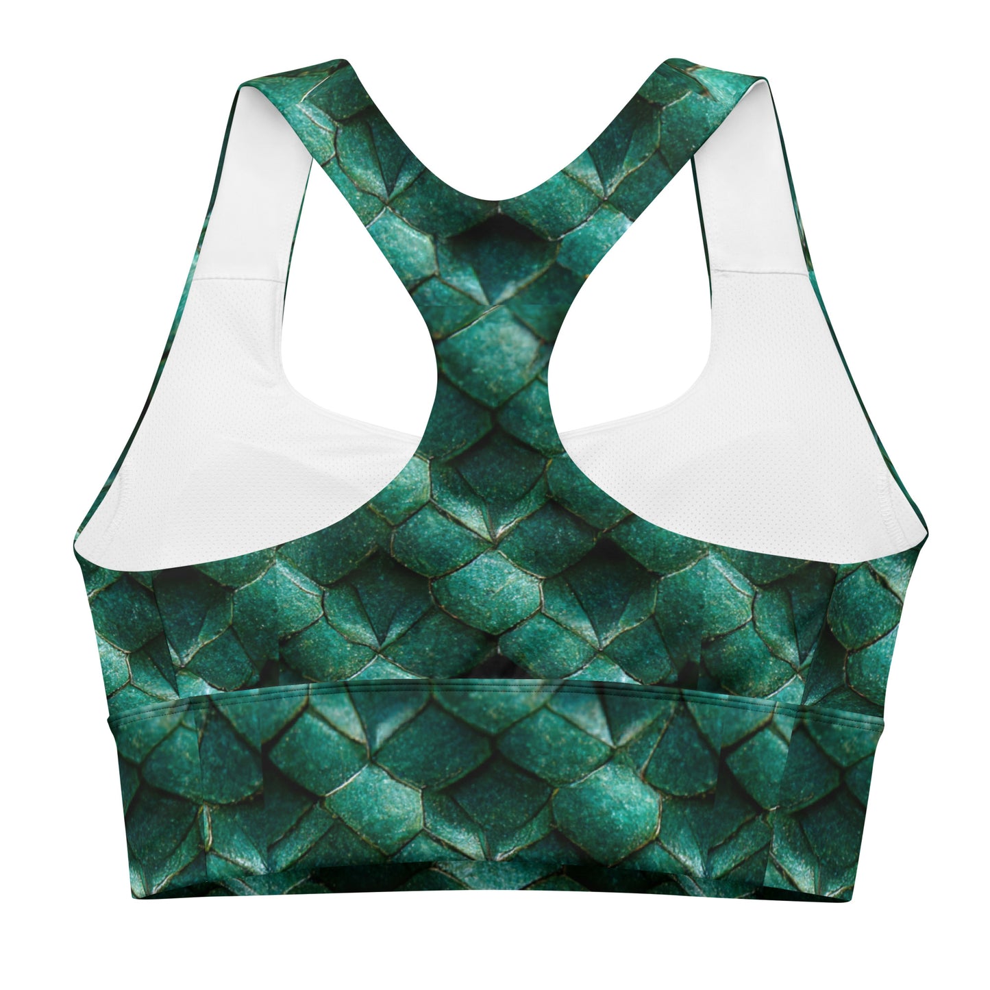 Emeralda the Great Forest Dragon Longline sports bra