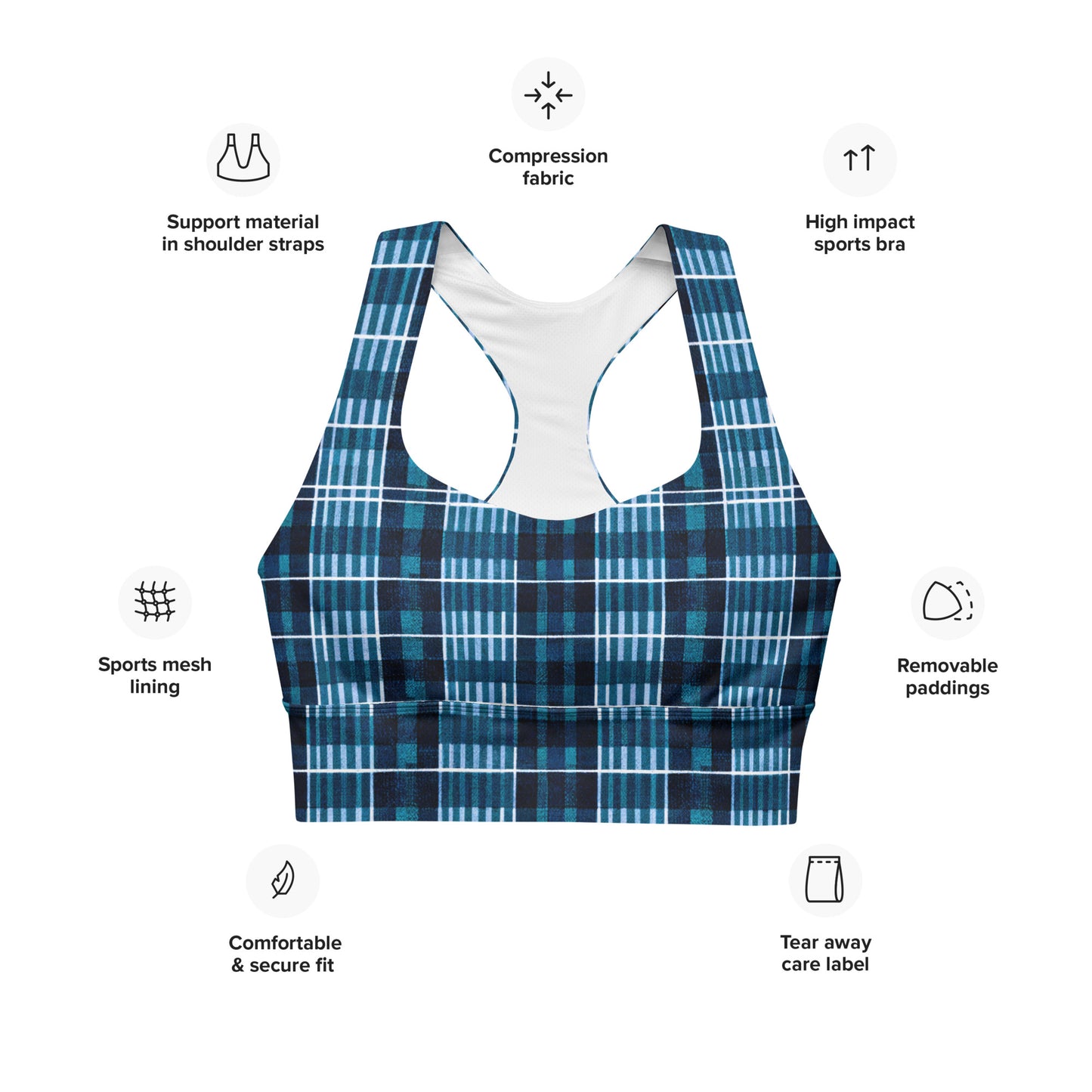 Clan Connection Longline sports bra