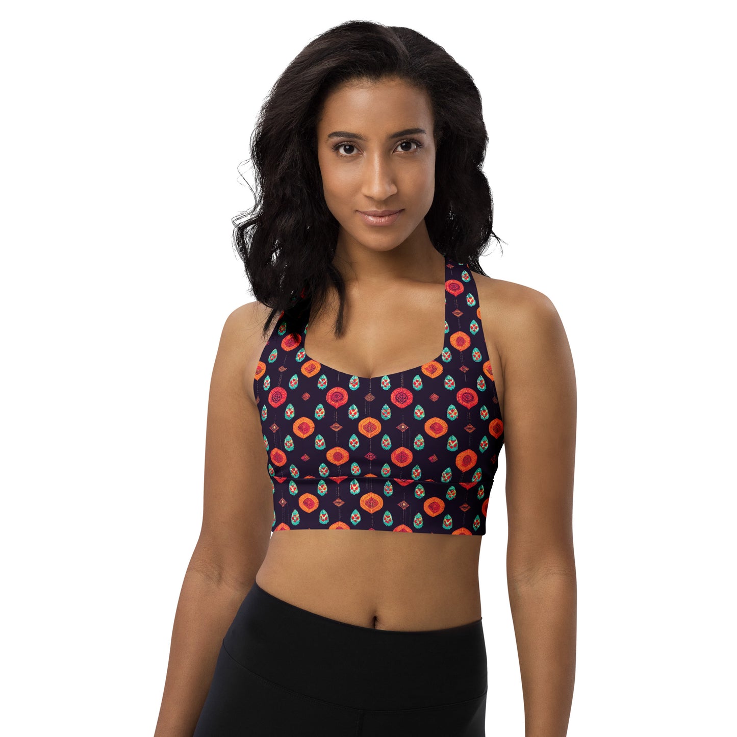 Free Spirited Flora Longline sports bra