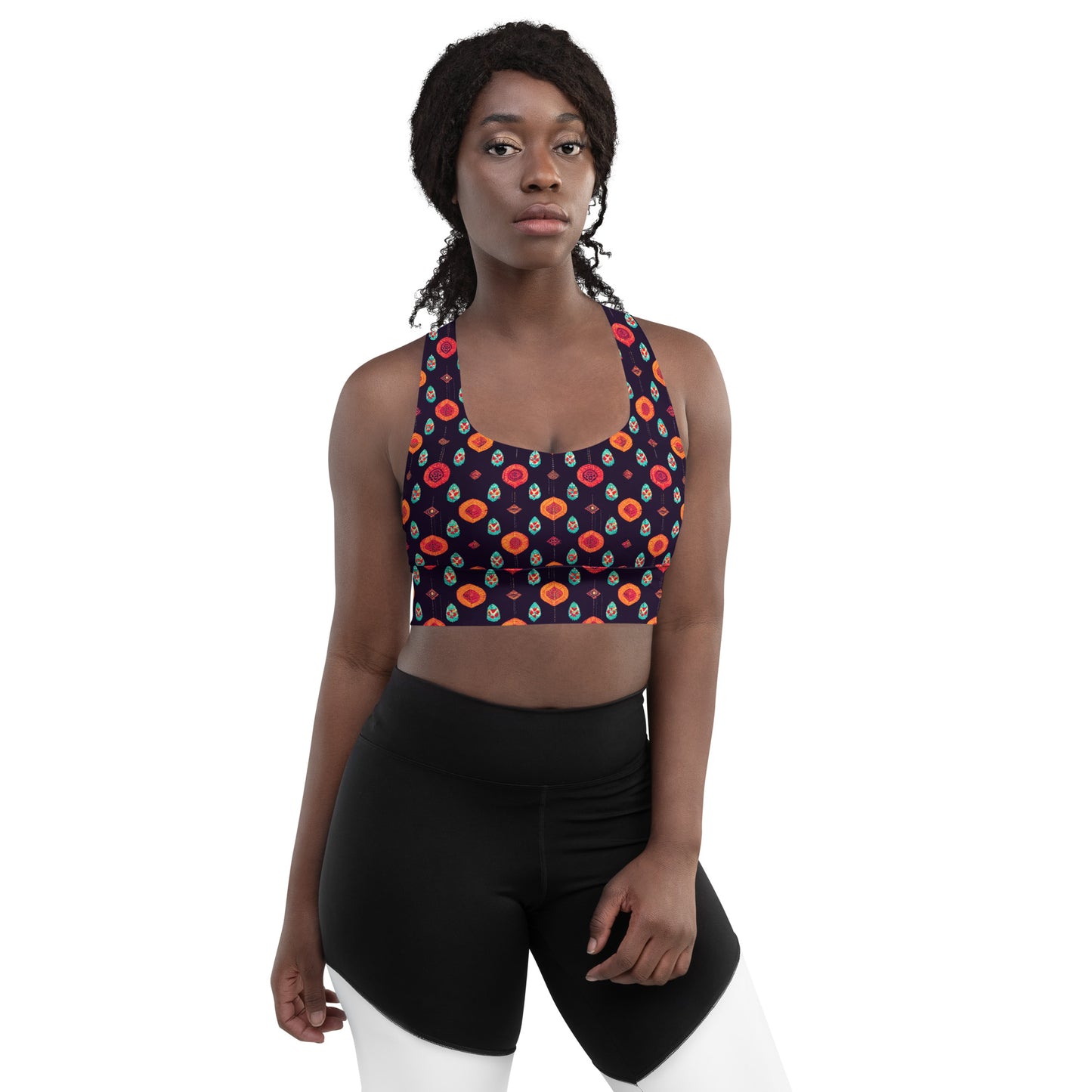 Free Spirited Flora Longline sports bra