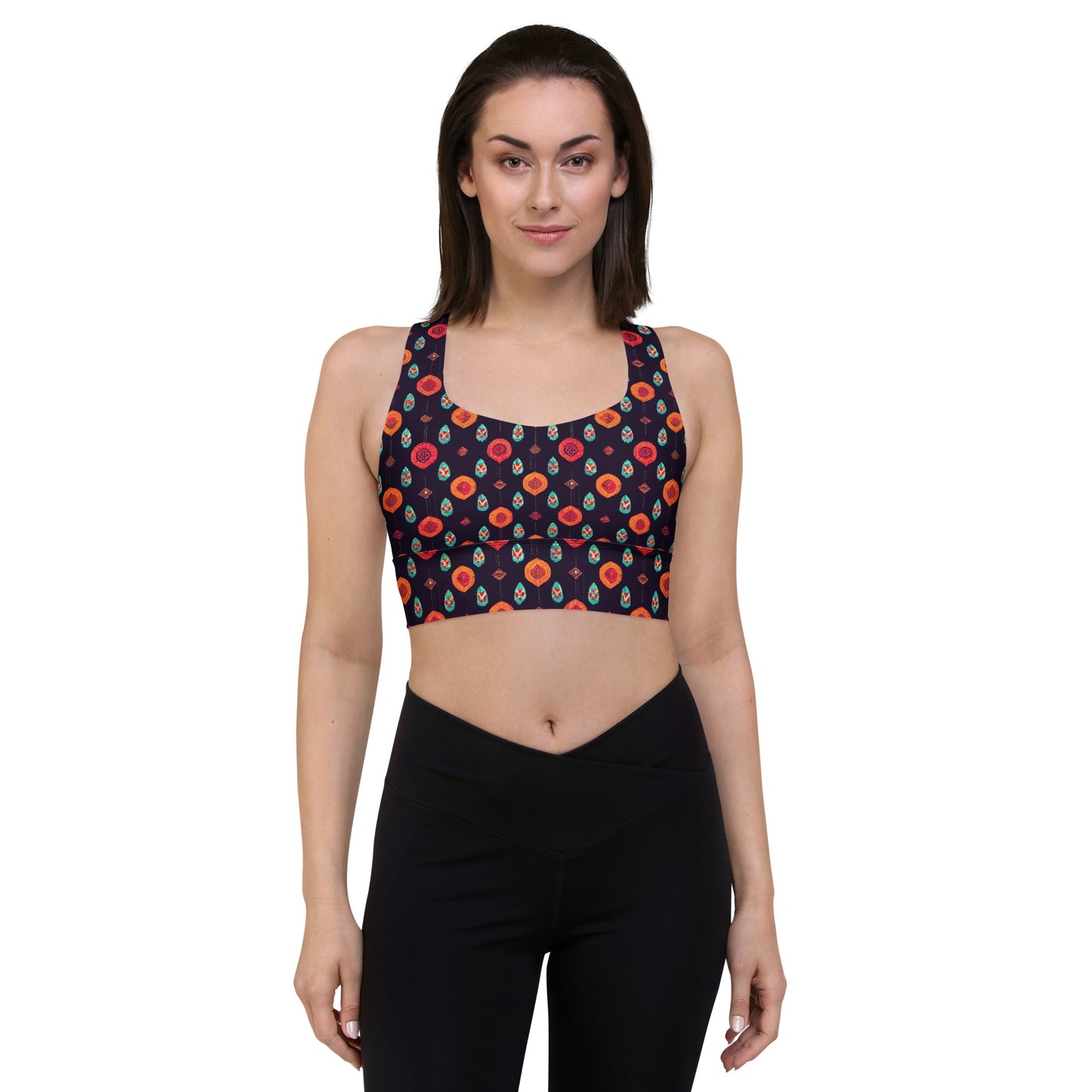 Free Spirited Flora Longline sports bra