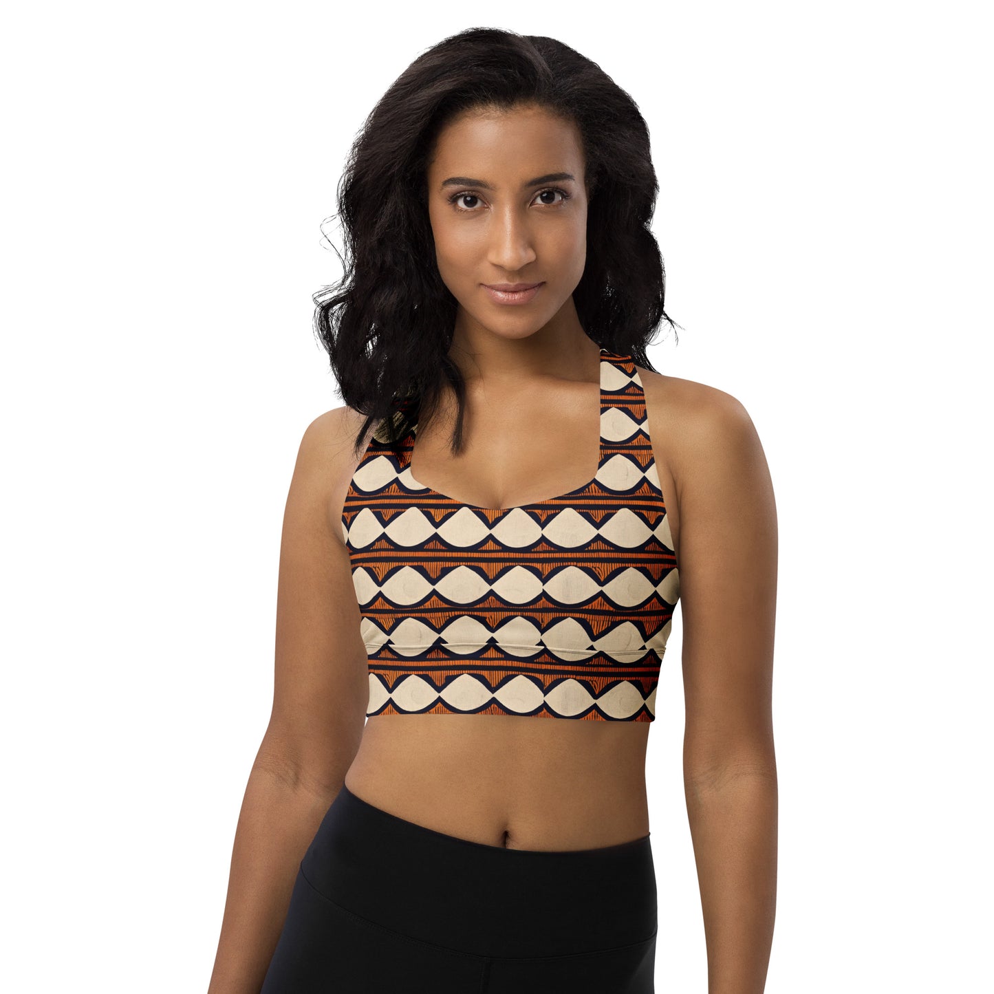 Kilimanjaro Creamsicle Longline sports bra