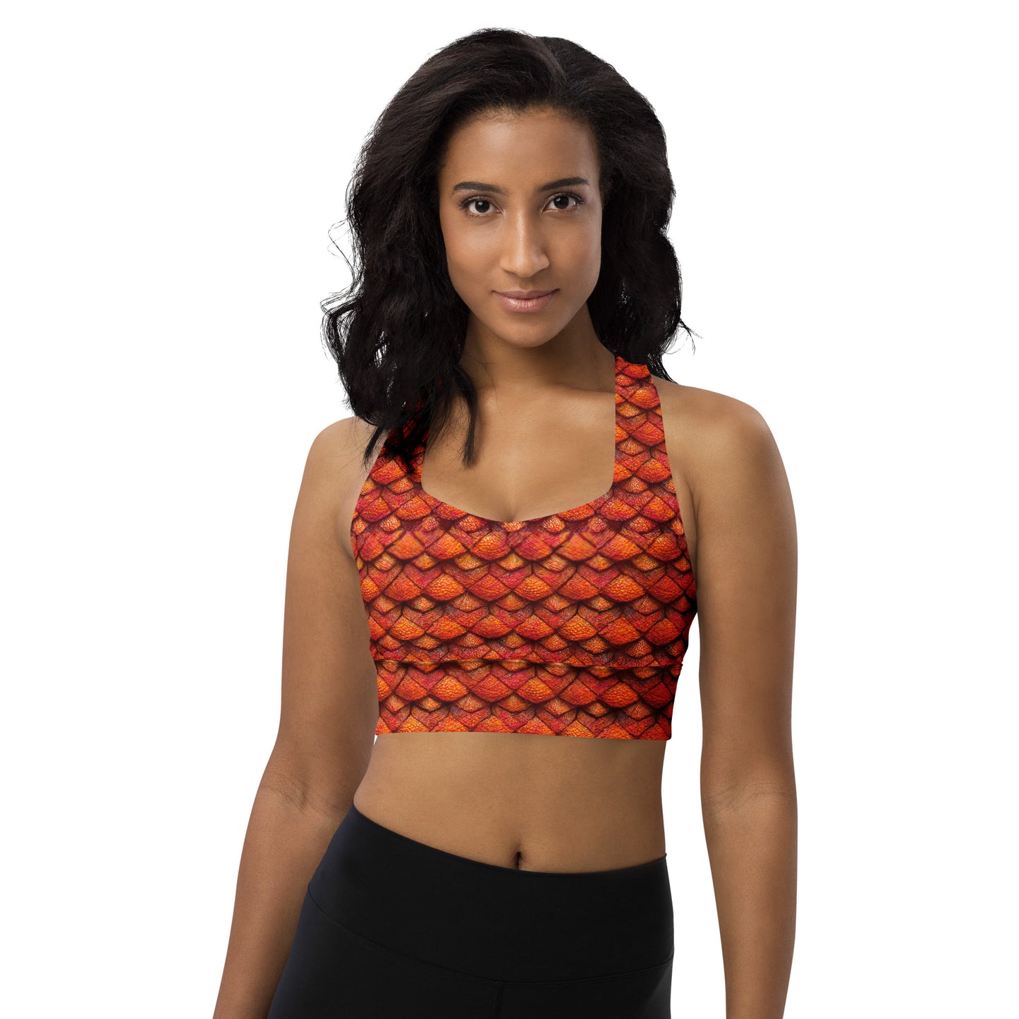 Kurtalor, the Infernal Sentinel of Joy and Peace Longline sports bra