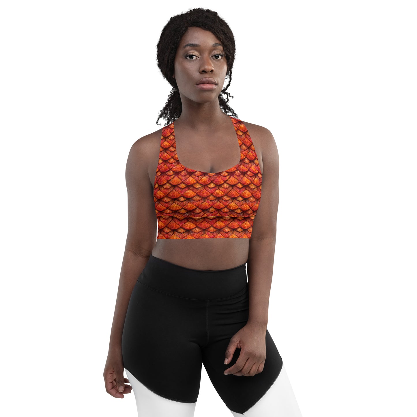 Kurtalor, the Infernal Sentinel of Joy and Peace Longline sports bra