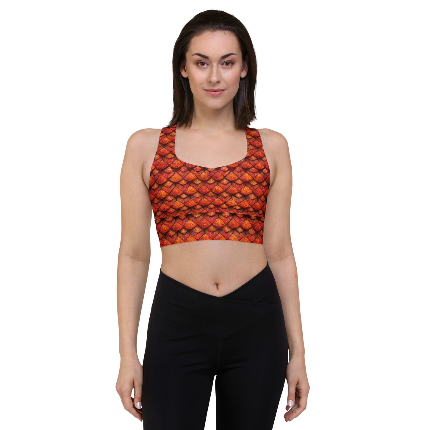 Kurtalor, the Infernal Sentinel of Joy and Peace Longline sports bra