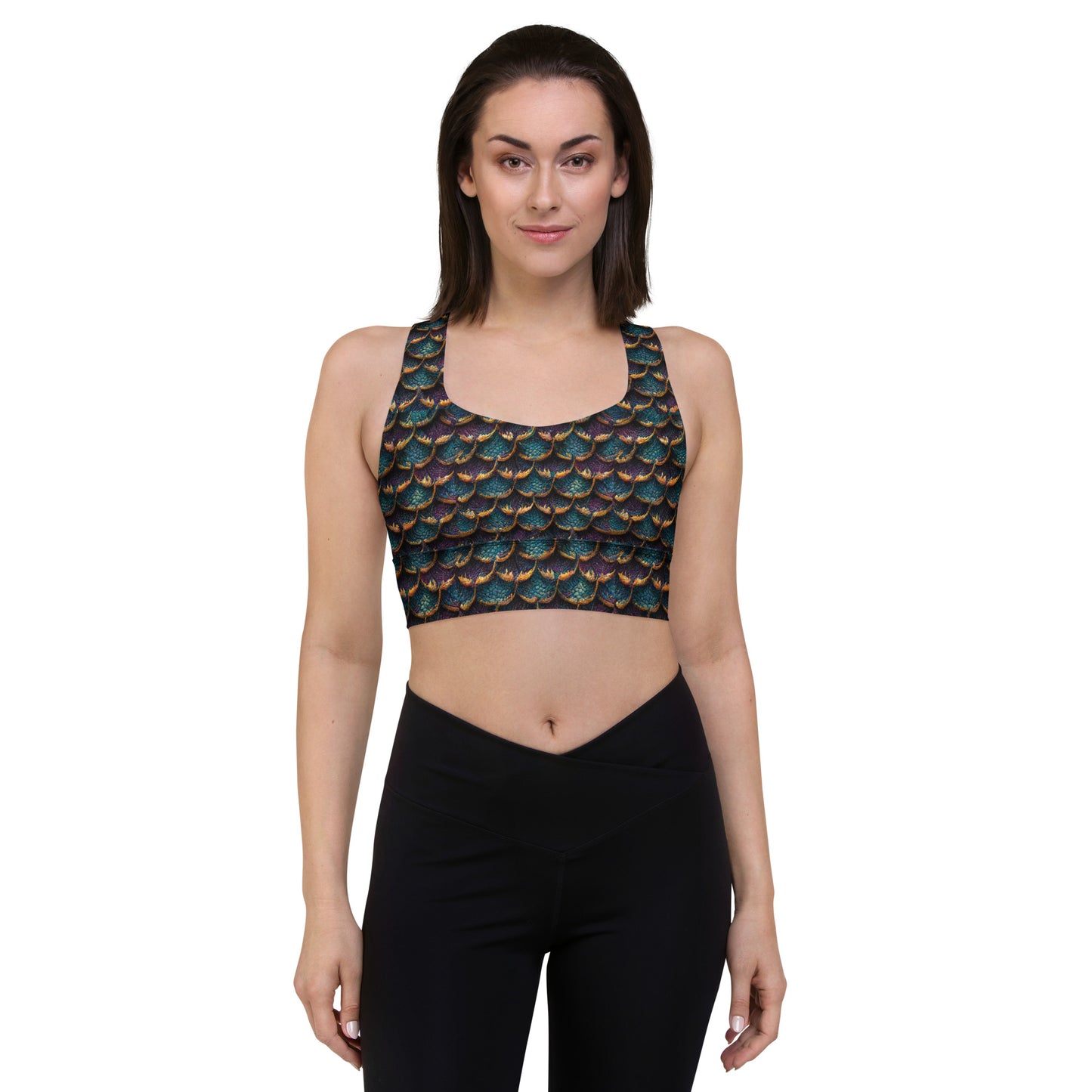 Maelorin, the Coastal Illusionist Dragon Longline sports bra