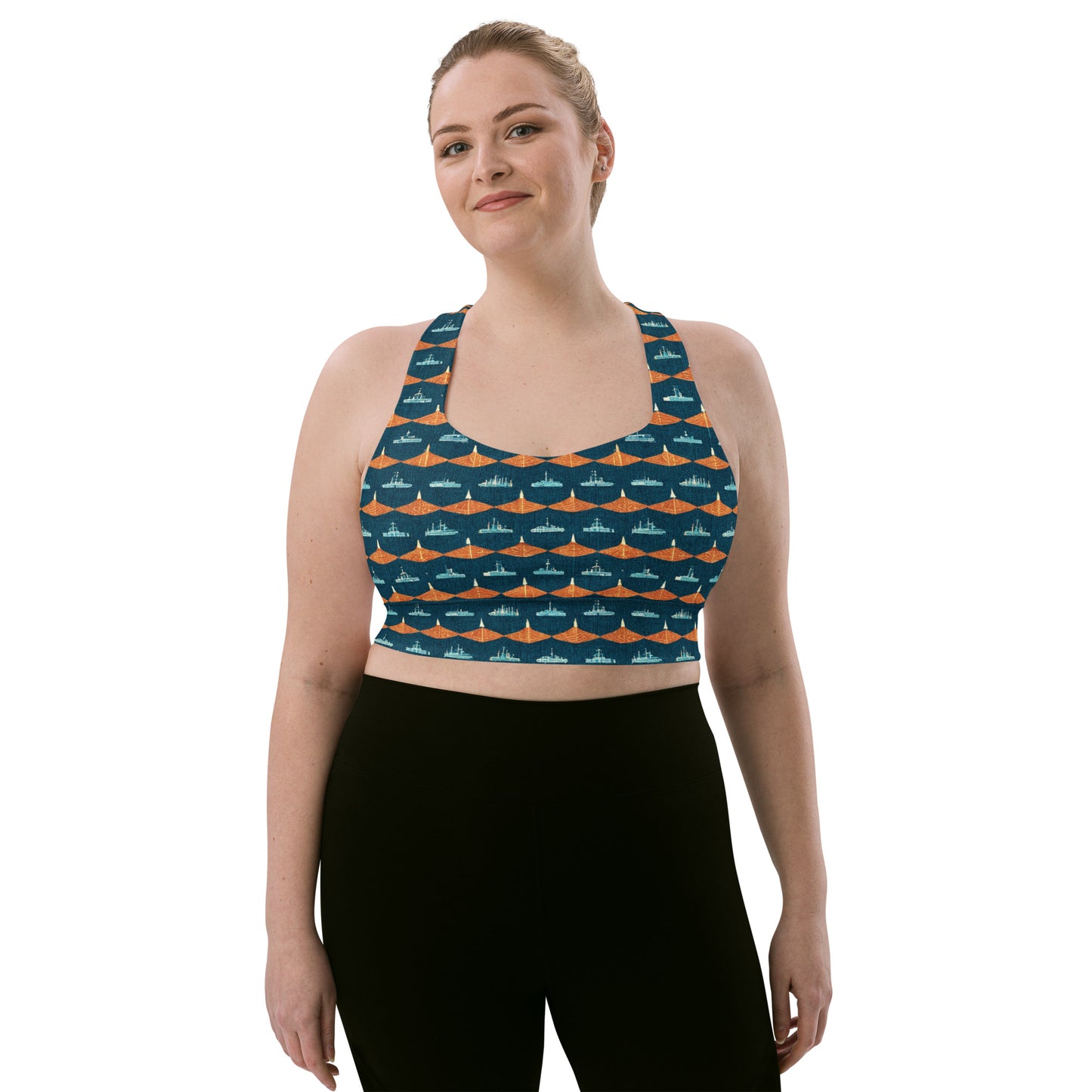 Mariners Melody Longline sports bra