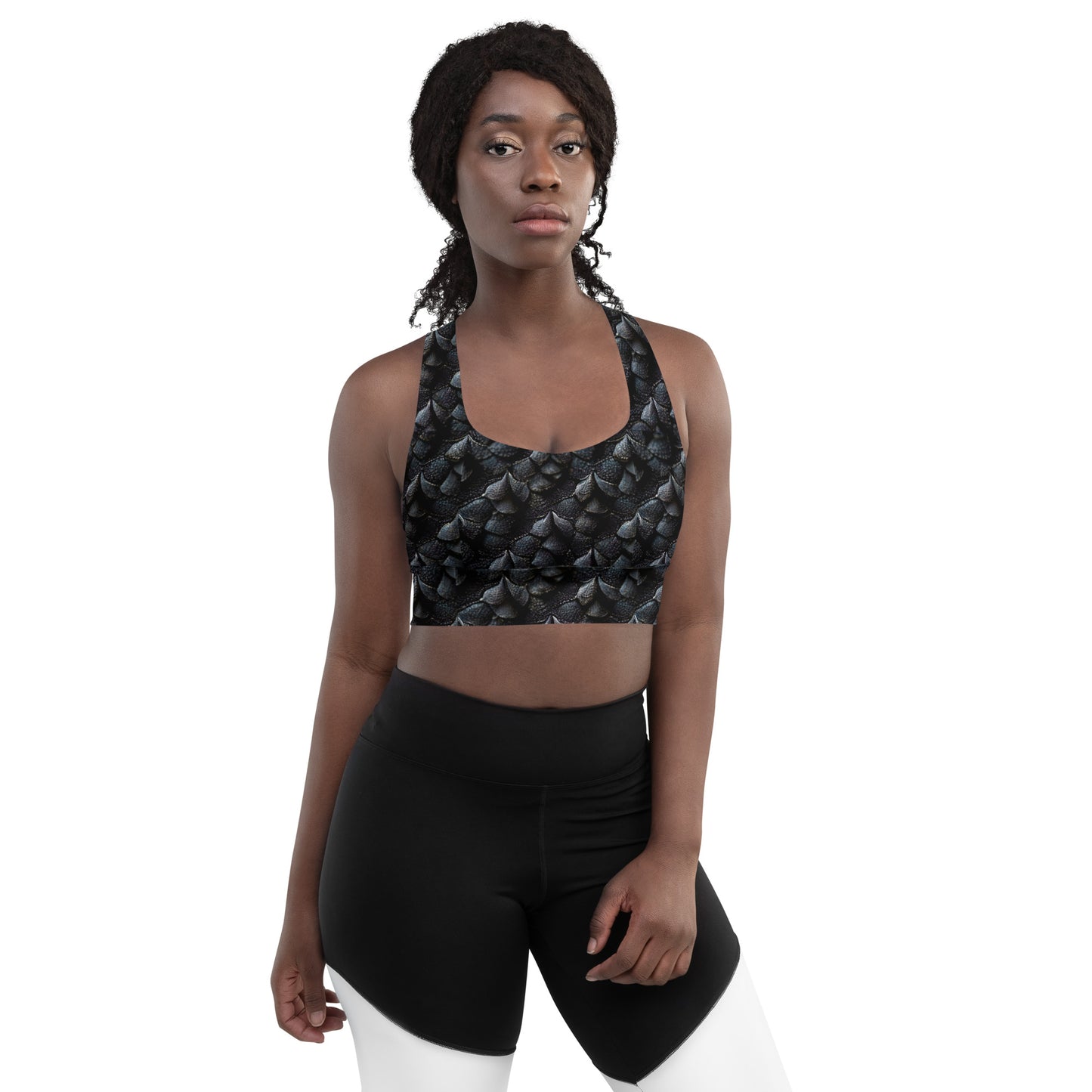 Onyxxor, the Cliff Sentinel Dragon Longline sports bra