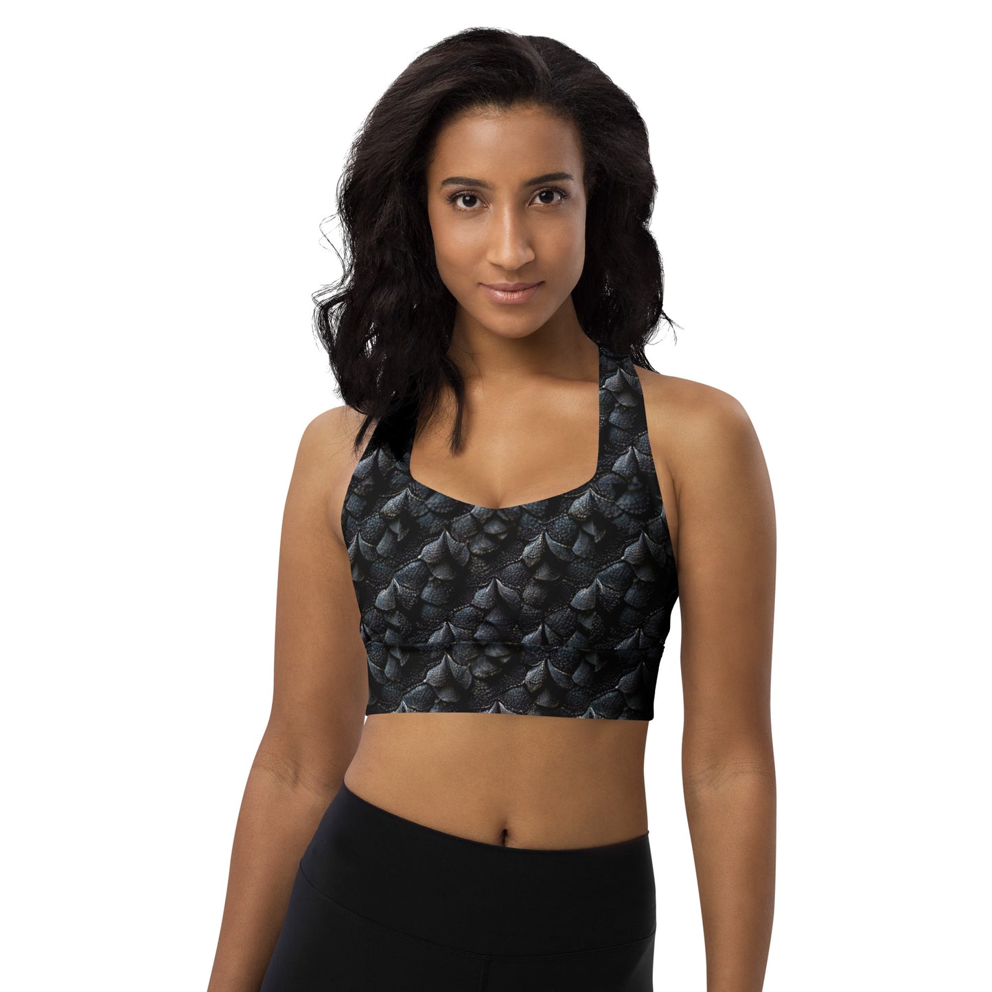 Onyxxor, the Cliff Sentinel Dragon Longline sports bra